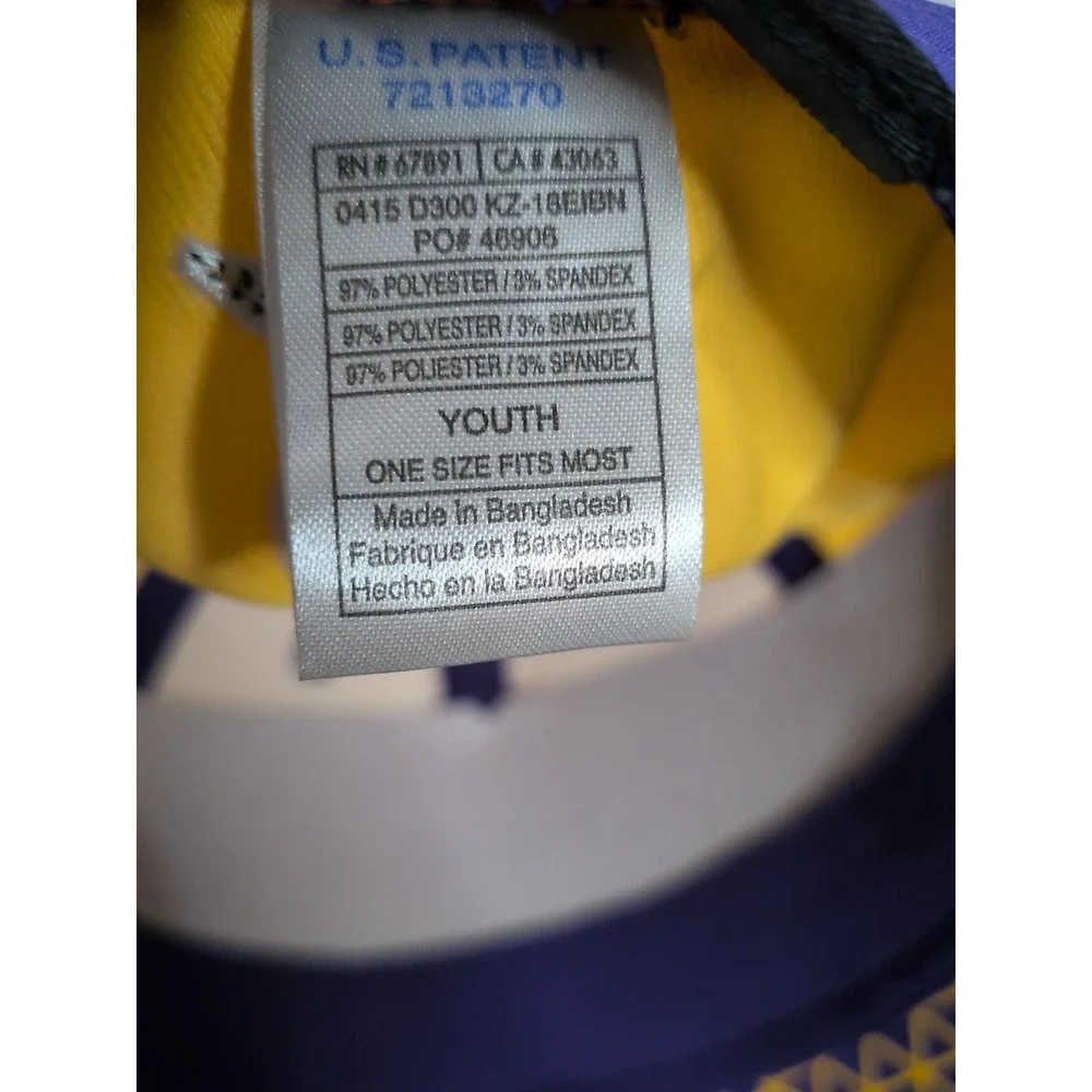 Vikings Yellow Hat Youth One Size‎ Fits Most By NFL Team Apparel New